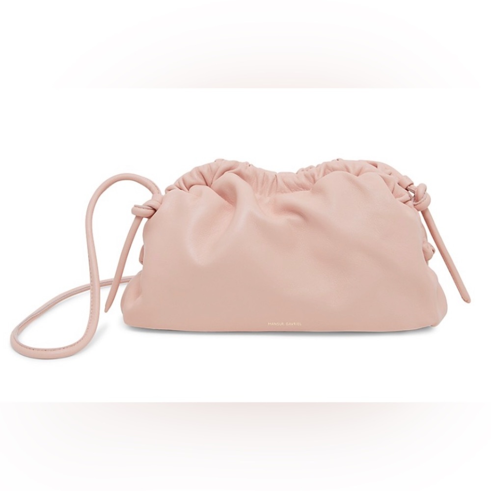 Mansur Gavriel Mini Cloud Clutch - Light Pink/Dahlia